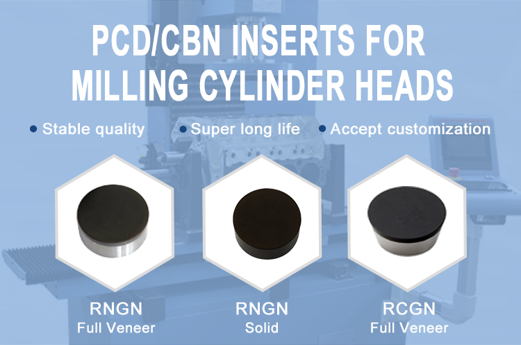 PCD工具CBN刀片RNGN0903 RNGN1203用于修理铣削发动机气缸盖平面(图17)